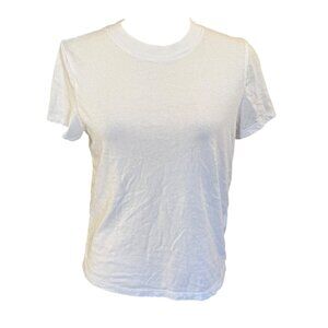 Madewell Womens Vintage Shrunken Tee~Size Small~White Cotton Top L15 32